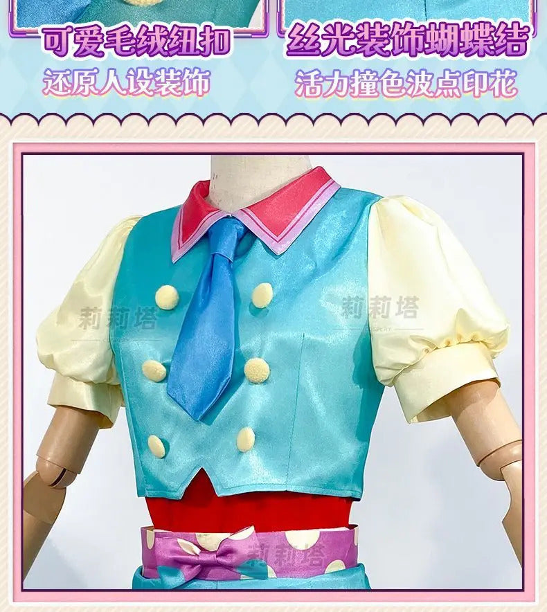 Minami Mirei Anime PriPara cosplay initial costume party Carnival sweet lolita dress accessories props full set woman uniform