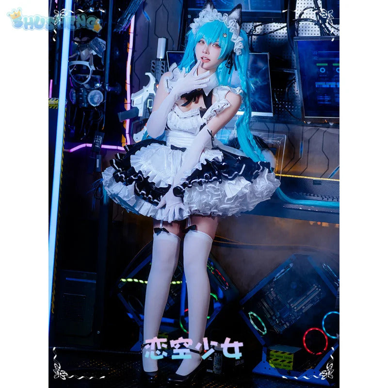 Shusheng-N Game NIKKE:The Goddess of Victory Privaty Cosplay Costume Halloween Sweet Maid Dress Women Lolita Uniform Accessories Prop Set