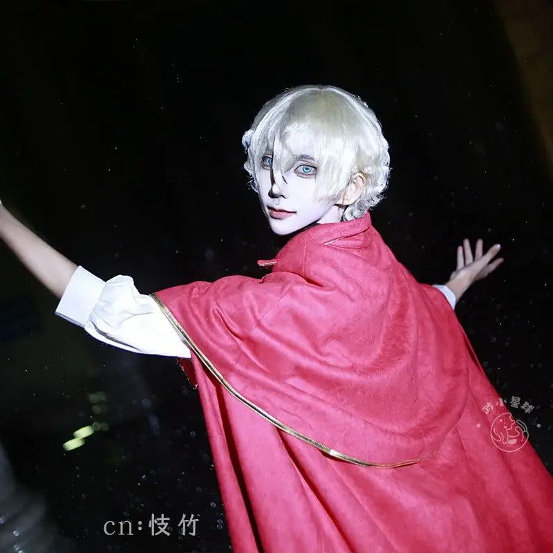 Identity Ⅴ Ithaqua Night watchman Cosplay Primitive skin Costume Halloween Party Gothic Uniform Cloak Props Wig Woman Man Set