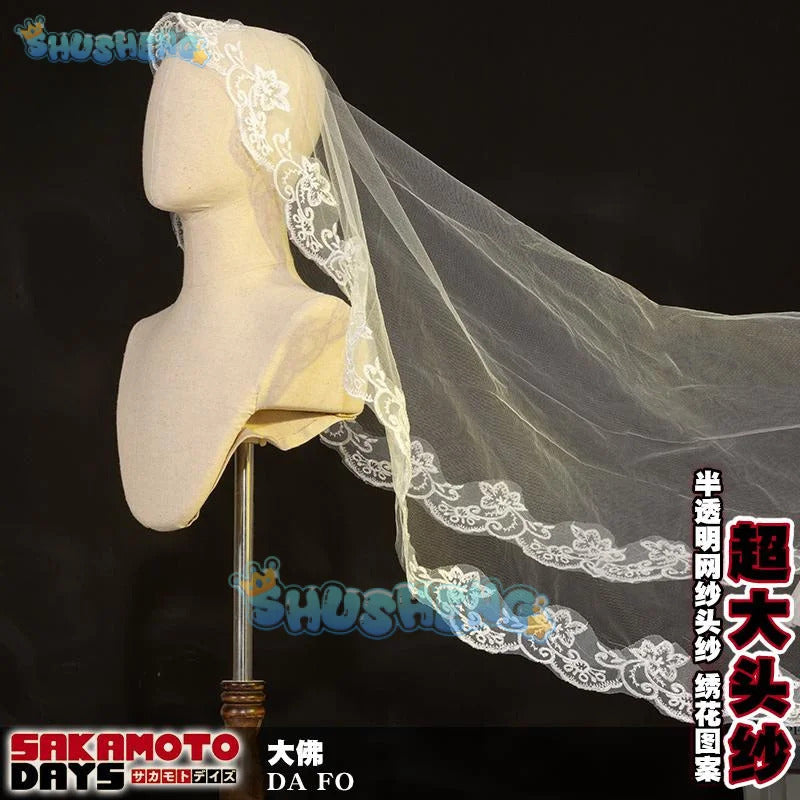 Anime Sakamoto Days Osaragi Cosplay Costume Dress Veil Stocking Assassin Taro Sakamoto Halloween Party for Women Prop