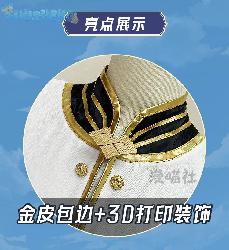Regulus Corneas Cosplay Anime Re:zero Costume Fashionable and Handsome Set and Accessories Halloween Carnival Woman Men Uniform