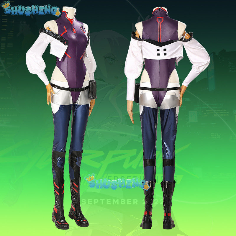 New Lucy Cyberpunk Cosplay Anime Cyberpunk: Edgerunners Lucy Cosplay Costume Sexy Role Play Lucy Uniform Wig Halloween for Women