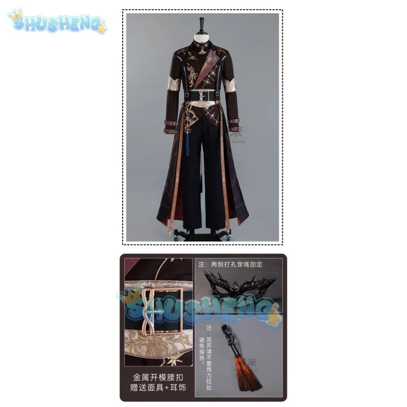 Love and Deepspace Xavier Cosplay Costume Black Hunting Uniform Halloween Party Women Men Props Shusheng