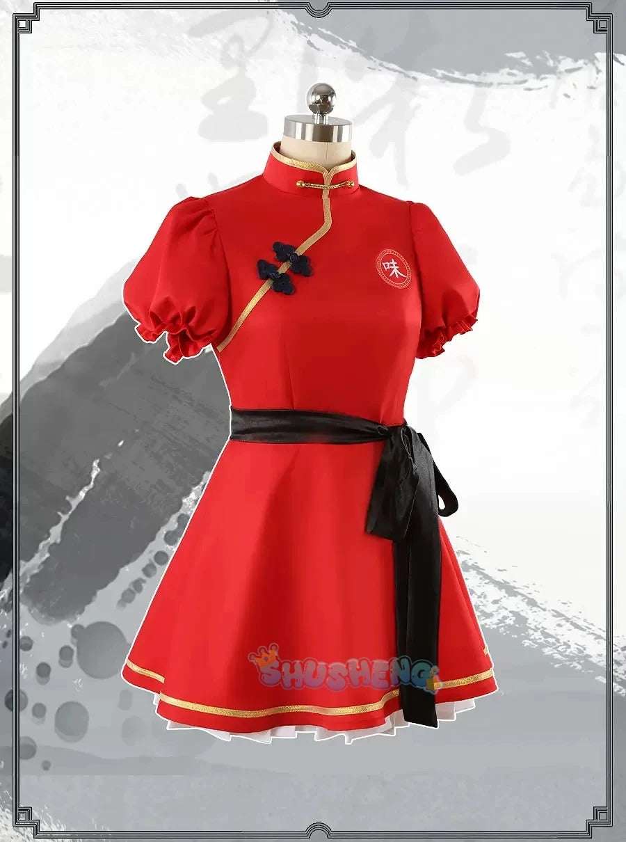Shusheng Blue Archive Rumi ShanHaiJing Game Suit Lovely Dress Chinese Uniform Cosplay Costume Halloween Party Role Play Outfit