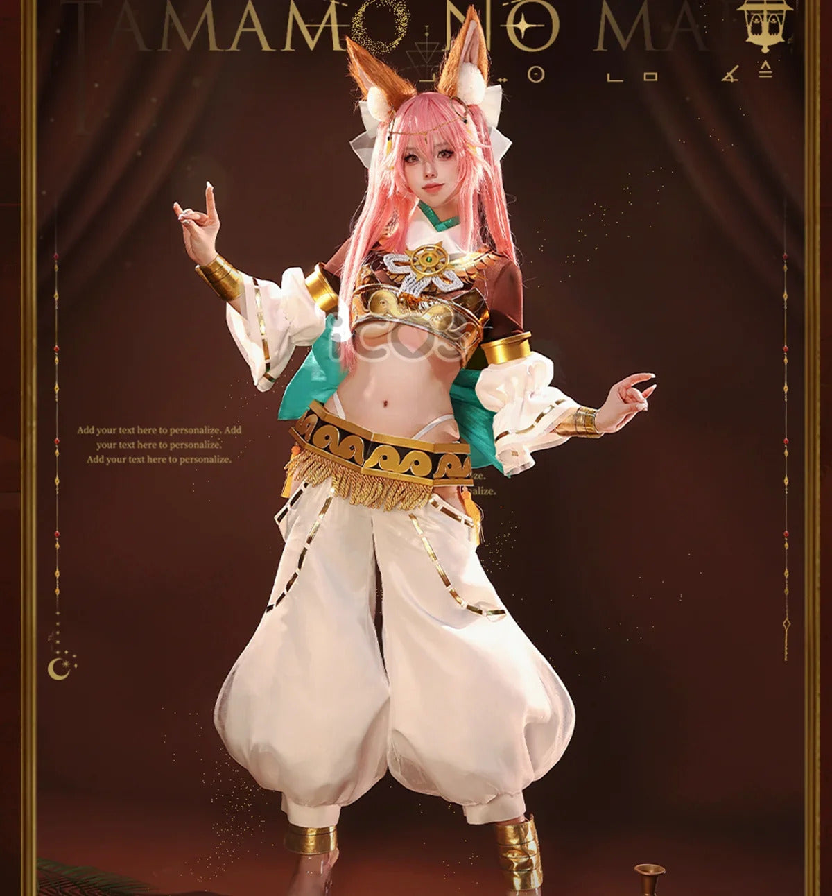 Shusheng-R New Fate/Grand Order Tamamo no Mae Cosplay Mythical Costume Halloween Carnival Gorgeous Uniform Accessories Wig Prop Woman Set