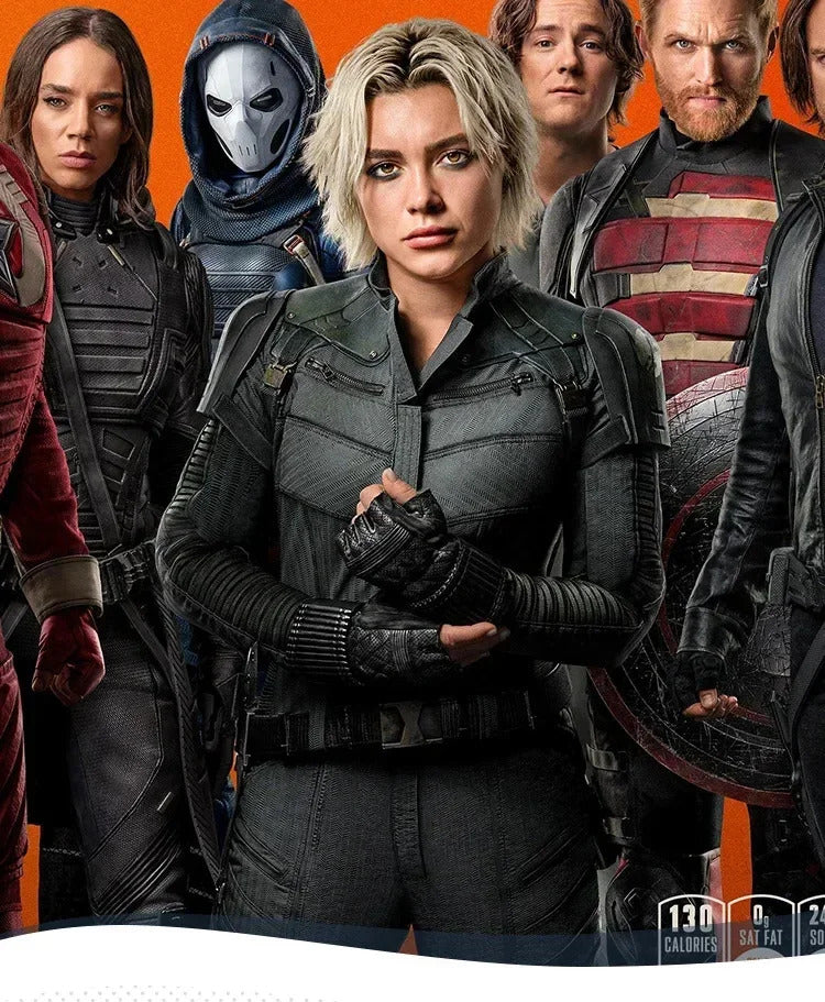 Movie Thunderbolts Yelena Belova Cosplay Costume Superhero Jumpsuit Halloween Party Uniform Accessories Props Complete Set
