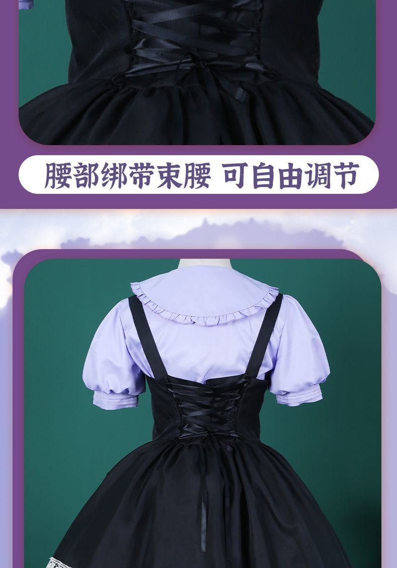 Rikka Takanashi Cosplay Costume Summer Gothic Dress Wig Halloween sweet girl New uniform Hero Cos