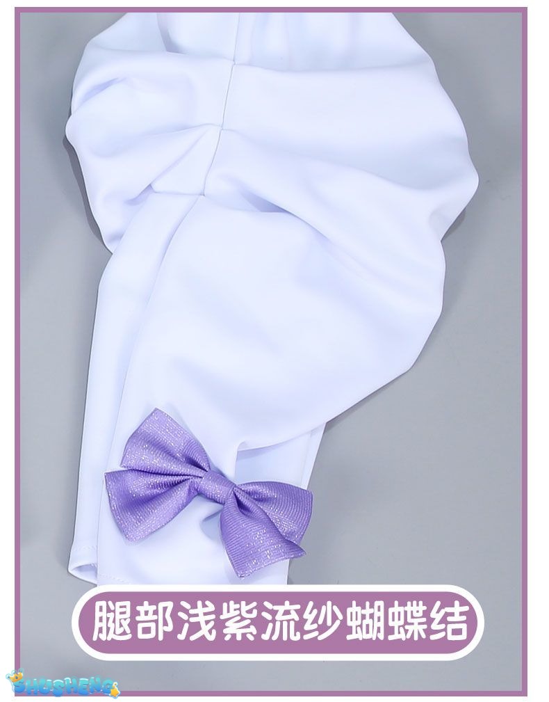 Anime Re:Zero Emilia Cosplay Costume Wigs Suit Coser Halloween Party Role Play Outfit Dress