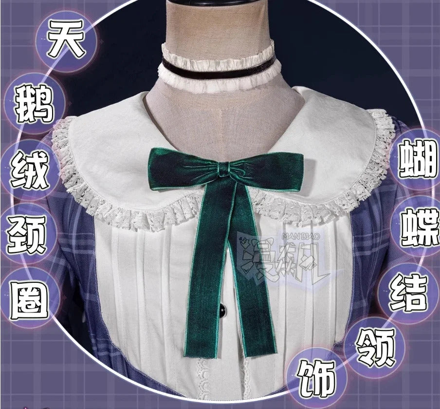 Shusheng-R Wakaba Mutsumi Mortis Cosplay Anime BanG Dream!Costume Sweet Campus JK Uniform Dress Belt Tie Socks Halloween Party Set