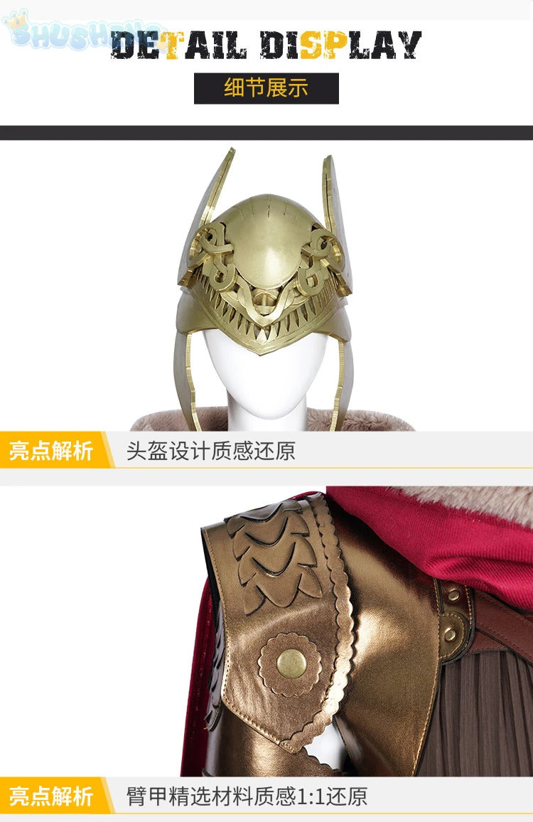 Game Elden Malenia Cosplay Suit Old Man Ring Valkyrie Same Women Malenia Dress Role Play Outfit Accessories Halloween Costumes