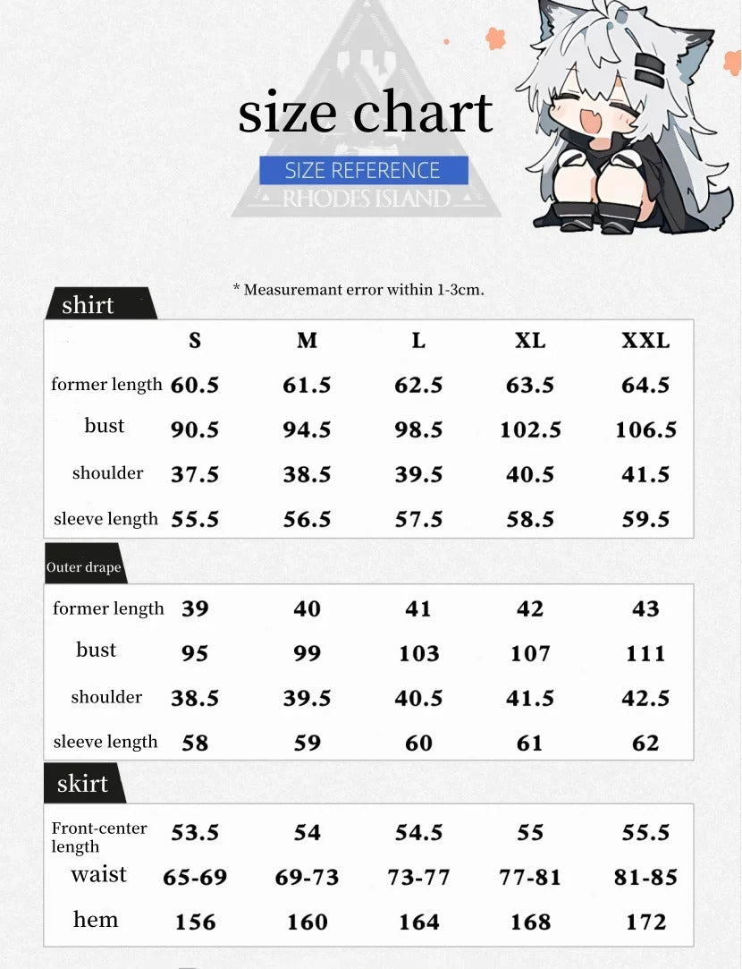 Shusheng Arknights Lappland Cosplay Costume Uniform Halloween Carnival Party Christmas Play Role Clothes Clothing for Women