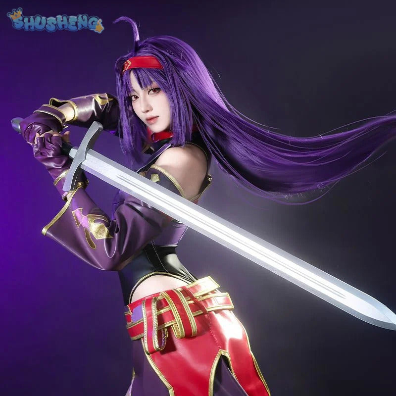 Anime Konno Yuuki Sword Art Online SAO Cosplay Costume Women's Man jumpsuit gloves belt skirt set Halloween handsome uniform