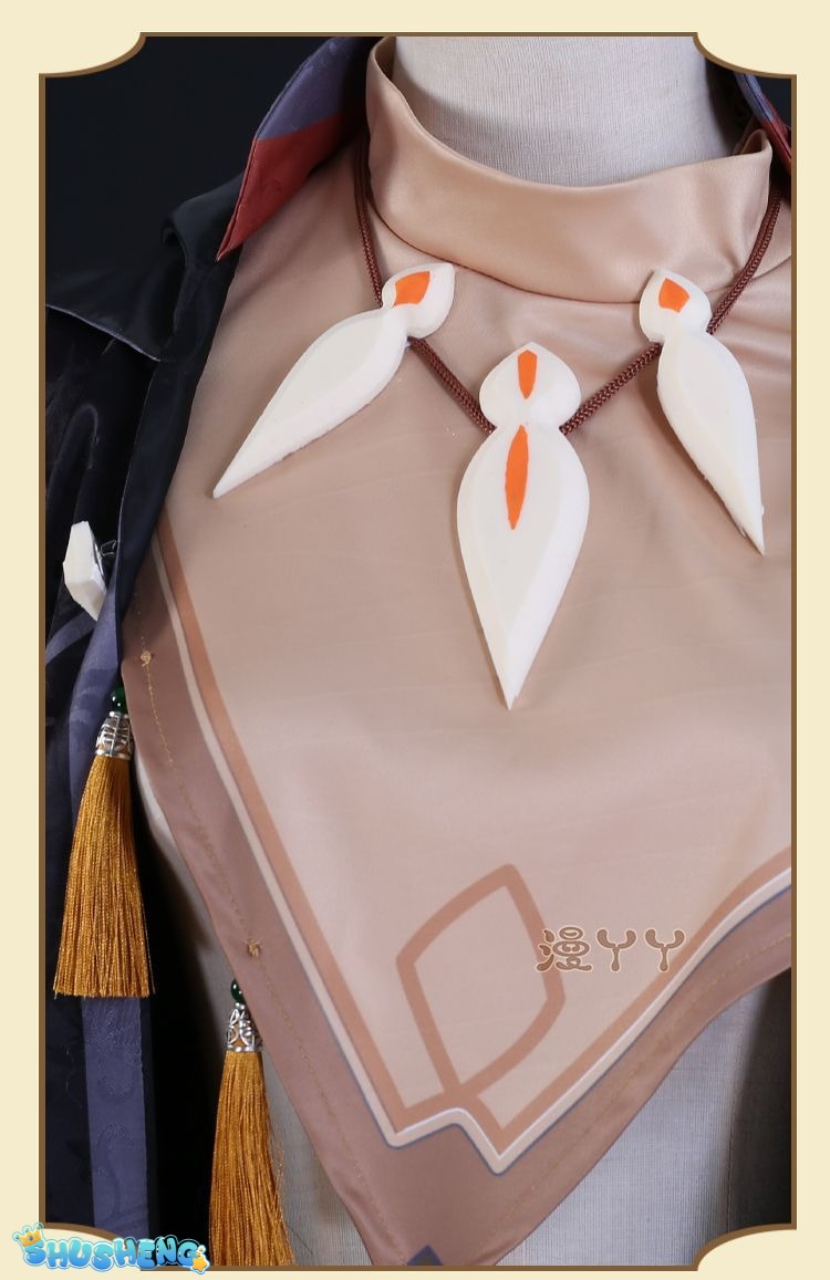 Anime Game Genshin Impact Razor Genshin Cosplay Costume Necklace Uniform Anime Halloween Party Outfit Full Sets