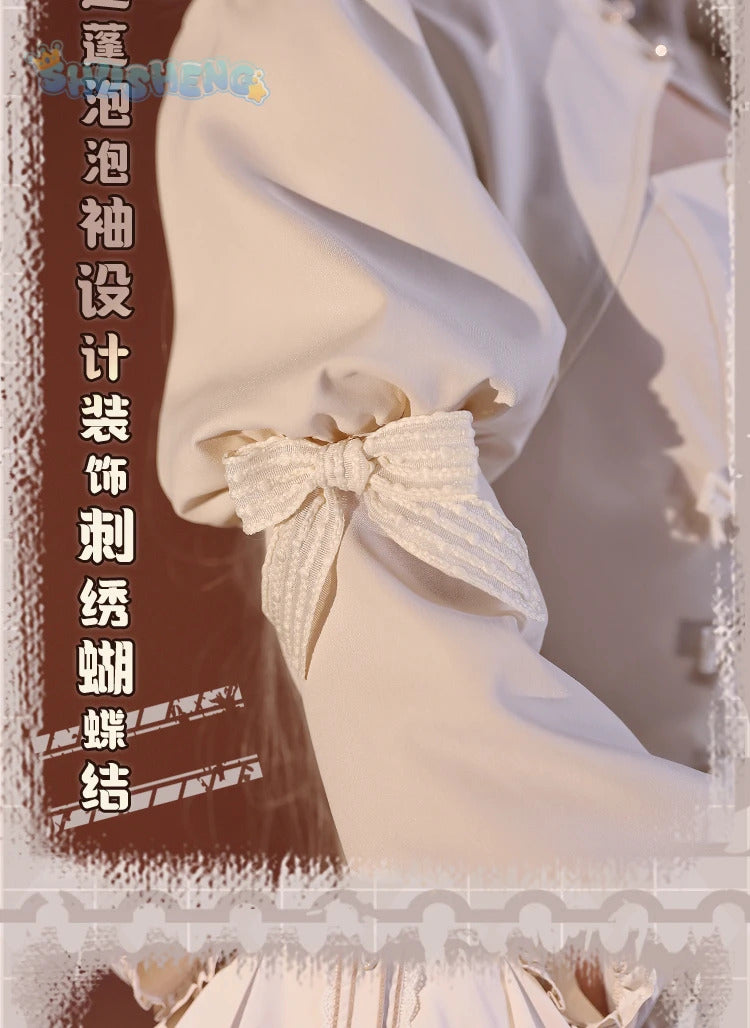 Kasugano so cosplay anime yosuno Sora costume high quality rabbit ear cloak Lolita white dress Halloween uniform in stock