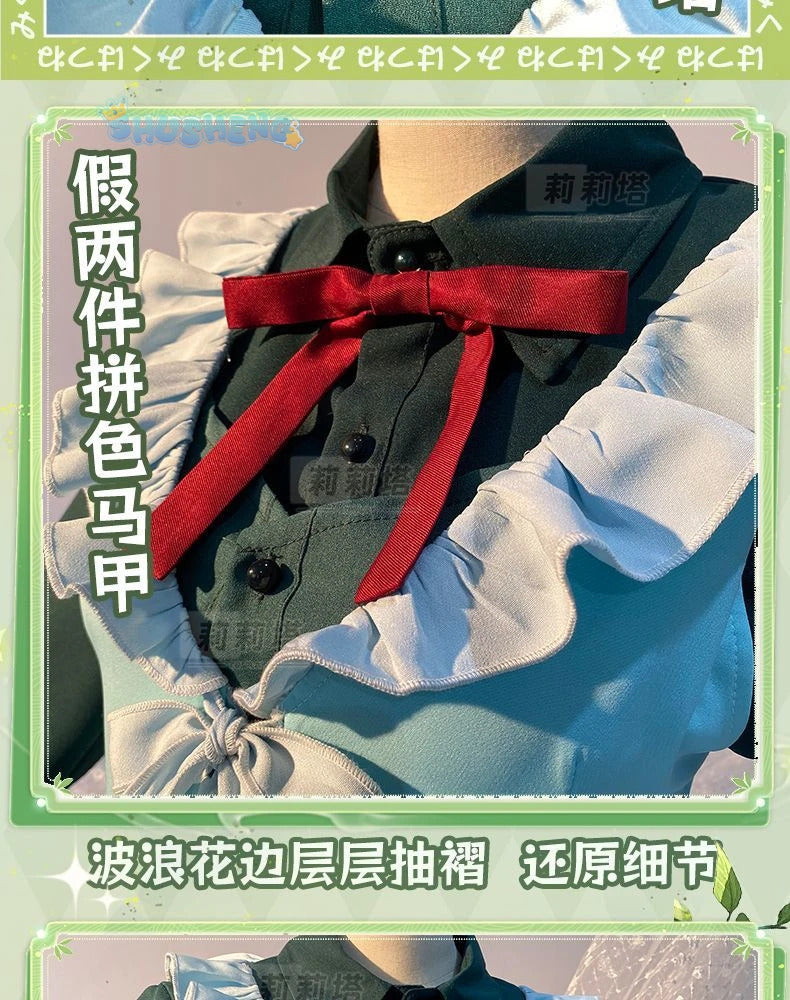 Takanashi Rikka Cosplay Love, Chunibyo & Other Delusions Costume Wig and Skirt Support Cute Lolita Party Carnival Girl man Set
