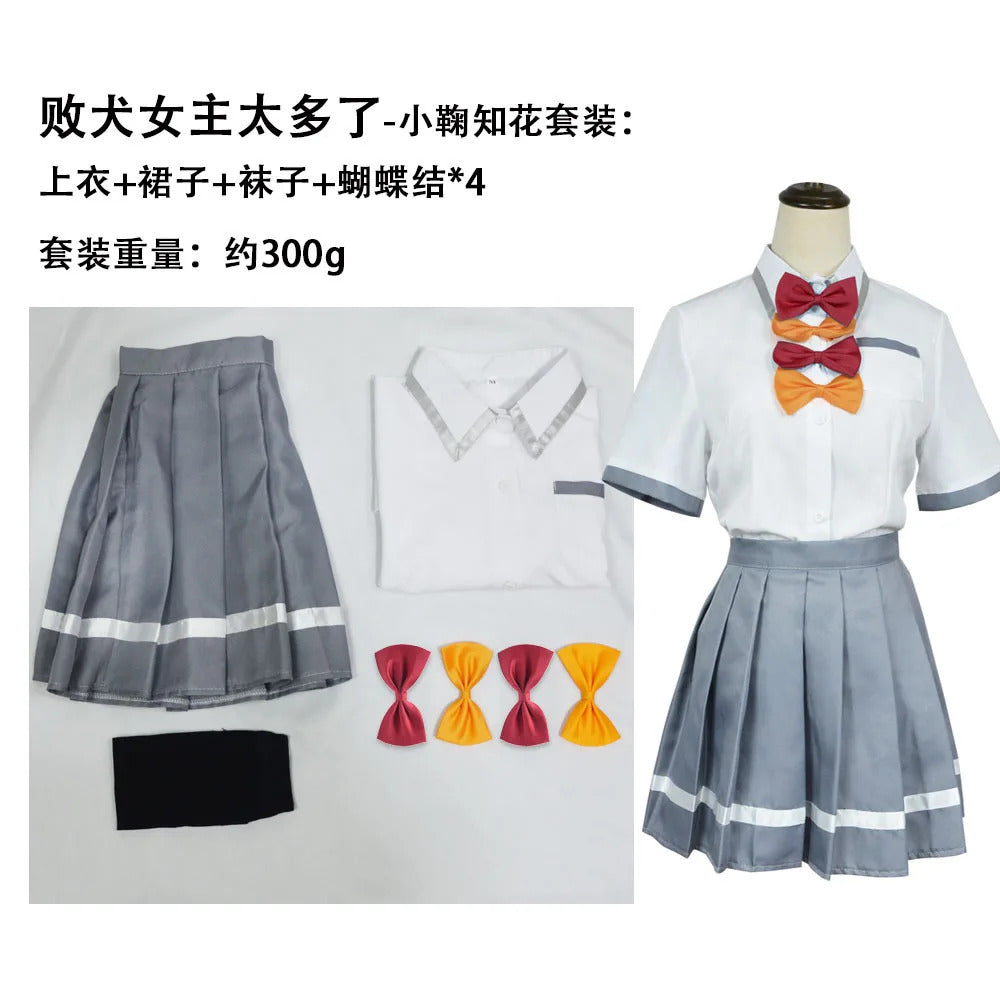 Anime Makeine Too Many Losing Heroines Anna Yanami Cosplay Costume Chika Komari JK Skirt Lemon Yakishio Halloween for Women