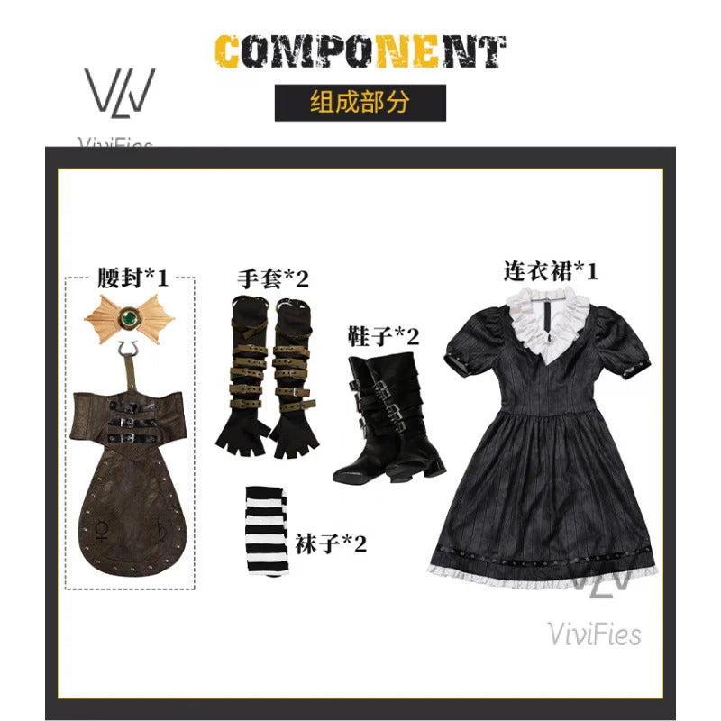Game Alice: Madness Returns Cosplay Costume Alice Maid Dress Uniform Adult Women Halloween Carnival Party Clothes