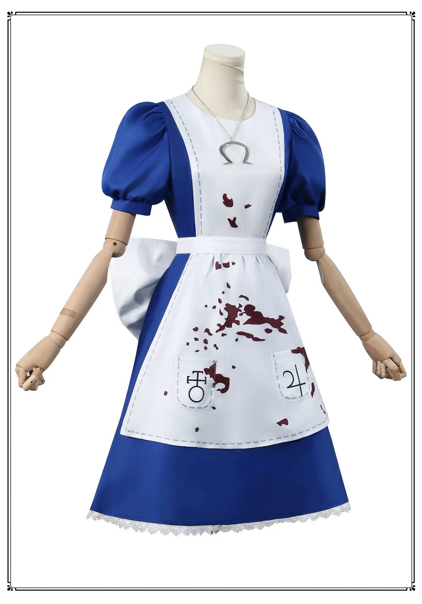 Anime Alice Princess Dress Maid Apron Dress Game Madness Returns Alice Cosplay Costume For Women Girls Halloween Party