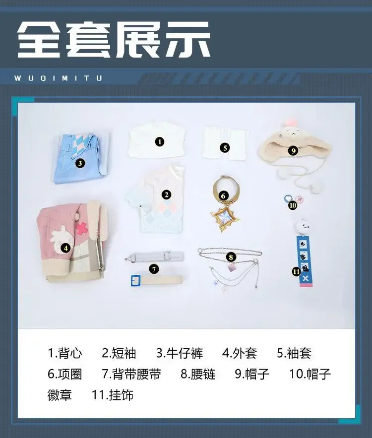 Game Nu:Carnival Blade Cosplay Costume Uniform Halloween Carnival Party Christmas Play Role Pink Coat Pants Hat Full Set for Men