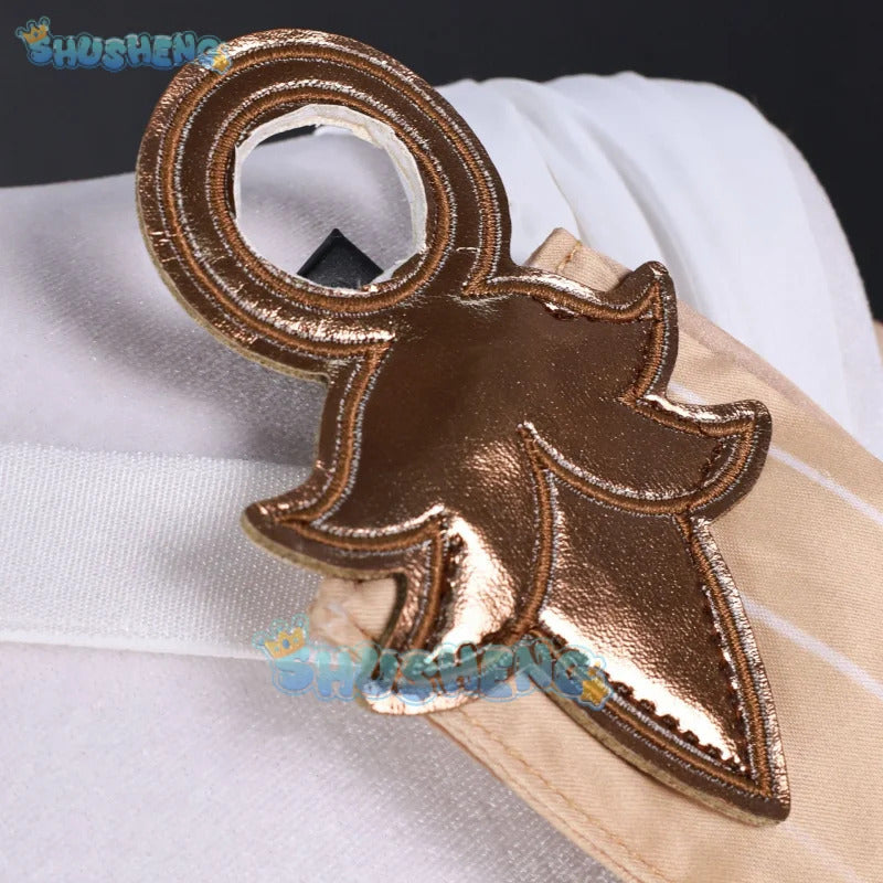 Honkai Star Rail Aglaea Cosplay Costume Dress Headwear Rings Amphoreus The Goldweaver Halloween Party Women Props Carnival