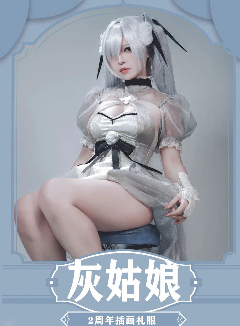 NIKKE:The Goddess of Victory Cinderella Cosplay Costume Anniversary Illustration Dress Halloween Carnival Sweet Lolita Uniform