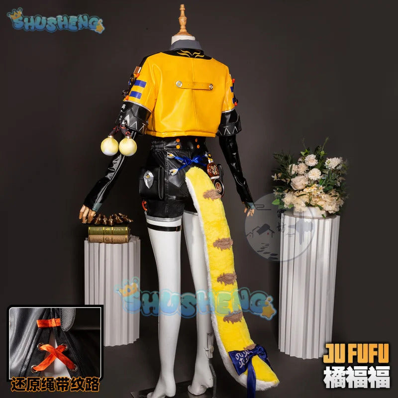 Zenless Zone Zero Ju Fufu Cosplay Costume Uniform Jacket Shorts Yunkui Summit Halloween Party for Women Girls Props