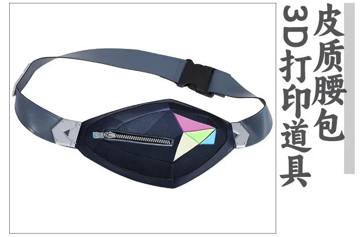 Game Waylay VALORANT Cosplay Costume Jumpsuit backpack waist bag necklace ear clip set Halloween casual for men women uniform