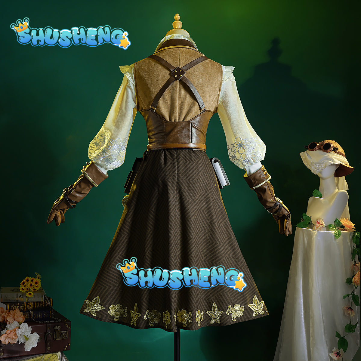 Game Identity V Melly Plinius Cosplay Cosplay Costume Anime Women Fashion Uniform Entomologist Role Play Clothing Halloween Suit