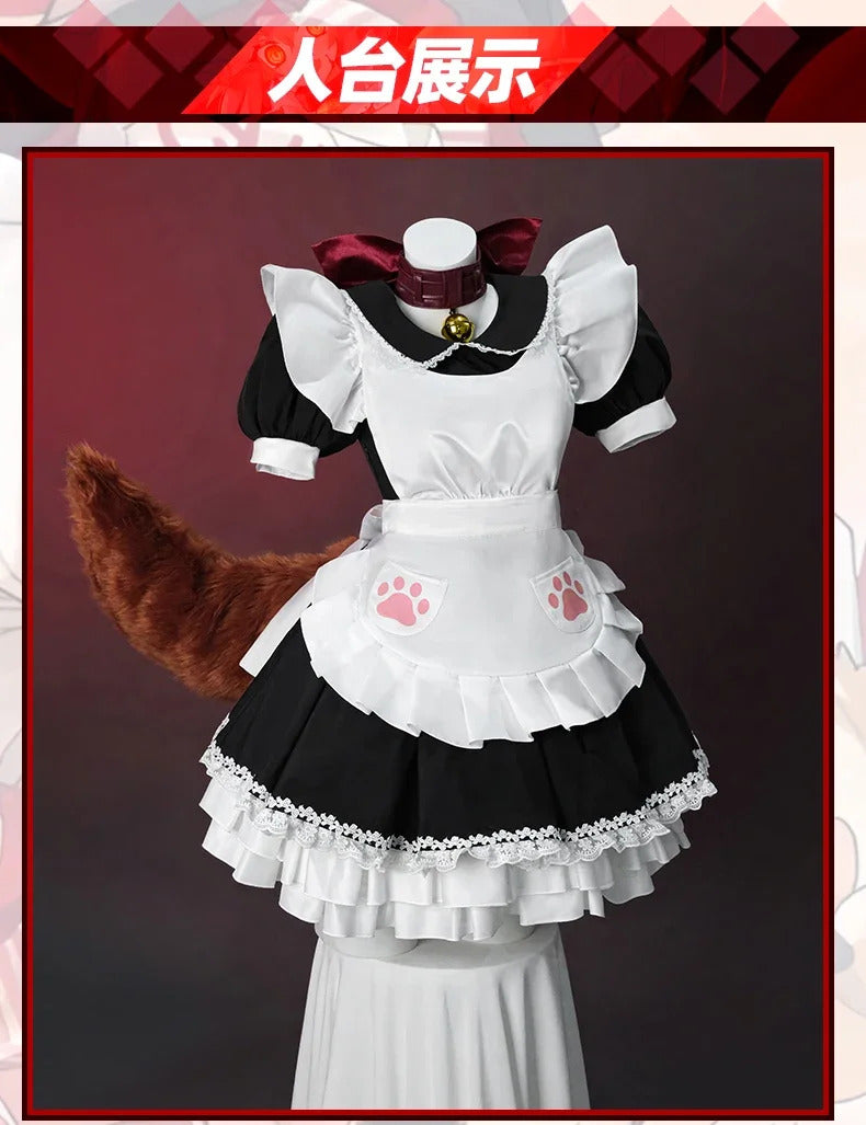 New Tamamo Cat Fate/Grand Order Cosplay FGO Costume Woman Man Halloween maid dress ear foot glove tail full set Lolita uniform