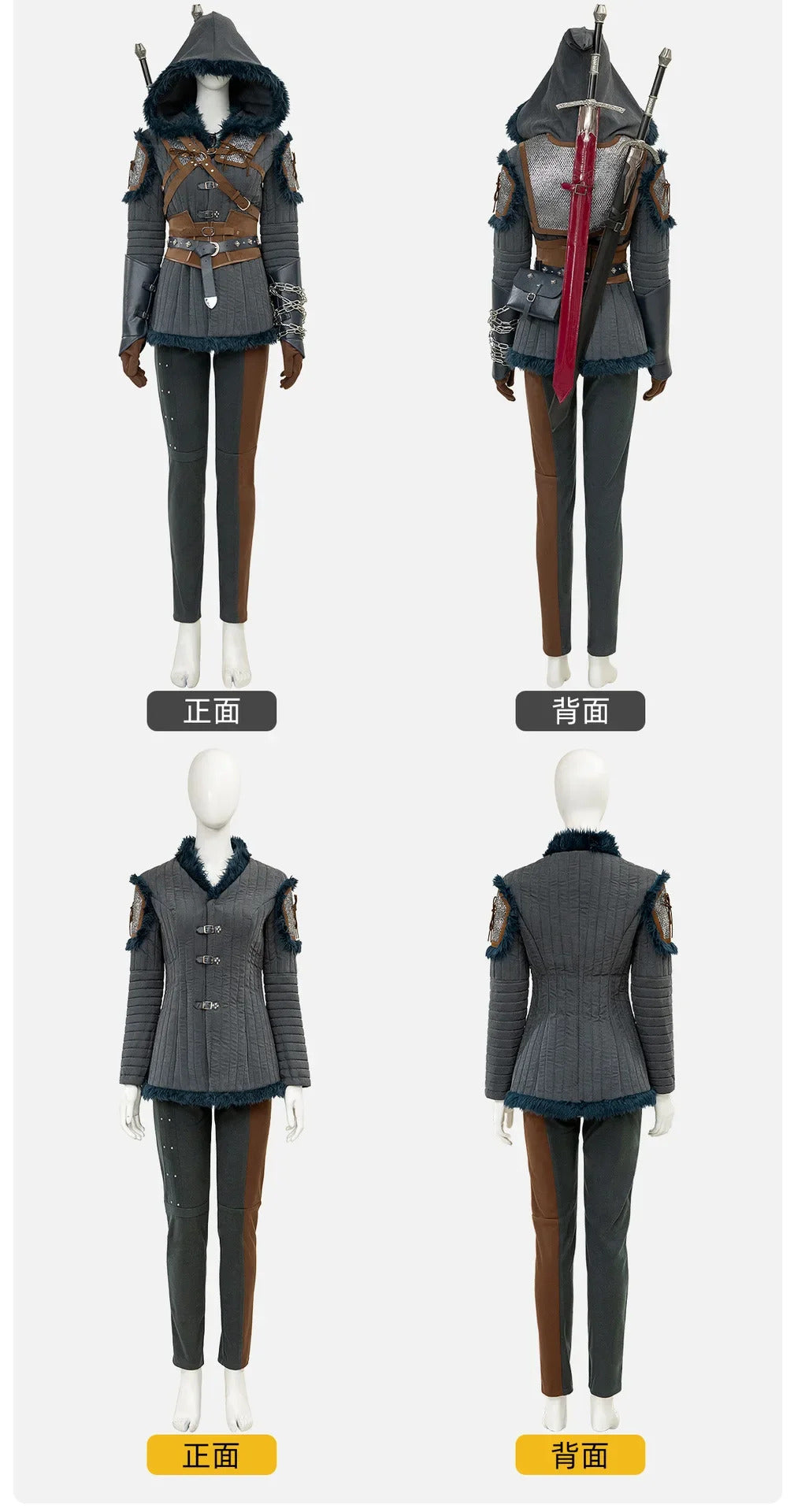 Ciri Witcher 4 Cosplay Costume Uniform Cirilla Fiona Elen Riannon Halloween Carnival Party Christmas Play Role Clothes Clothing