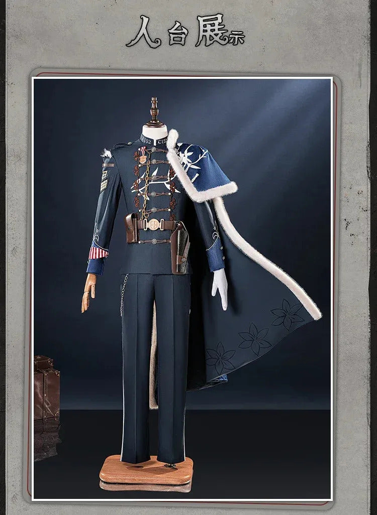 Identity V Lestrade Jose Baden Cosplay Costume First Officer Uniform Halloween Carnival Party Christmas Play Role Clothes