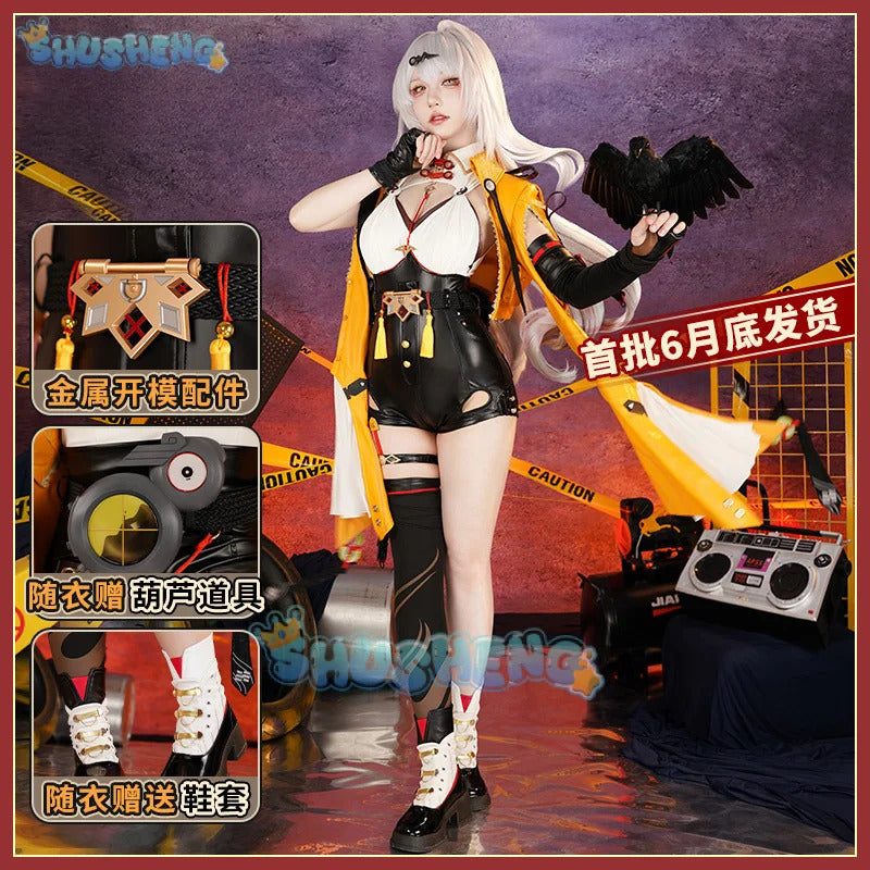 Zenless Zone Zero Yixuan Cosplay Costume Yunyue Mountain Uniform Halloween Carnival Party Christmas Play Role Clothes Clothing