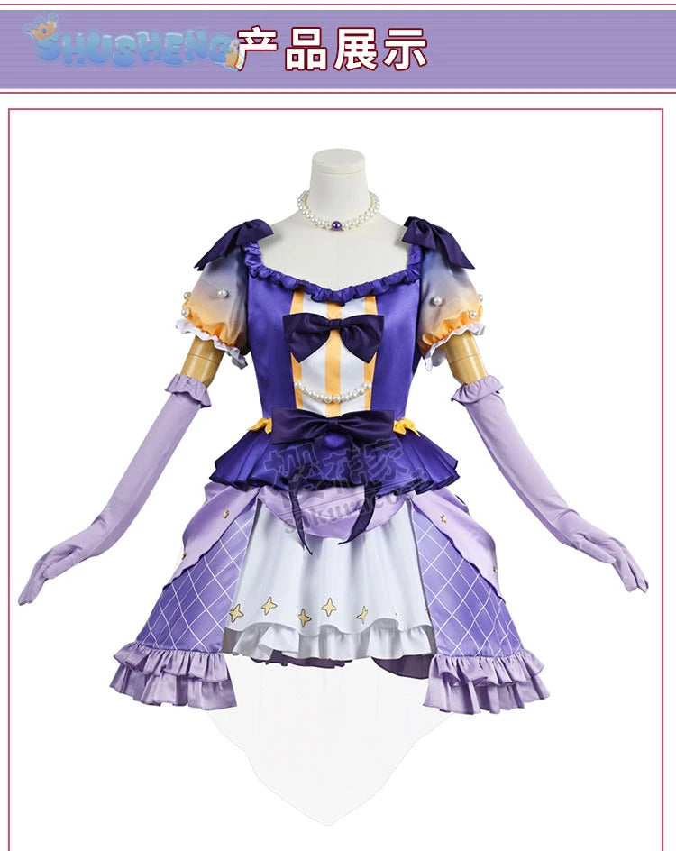 Lovelive Heanna Sumire Liella Nonfiction Cosplay Costume Necklace Accessories Gloves Socks Girl Cute Lolita Halloween Party Set