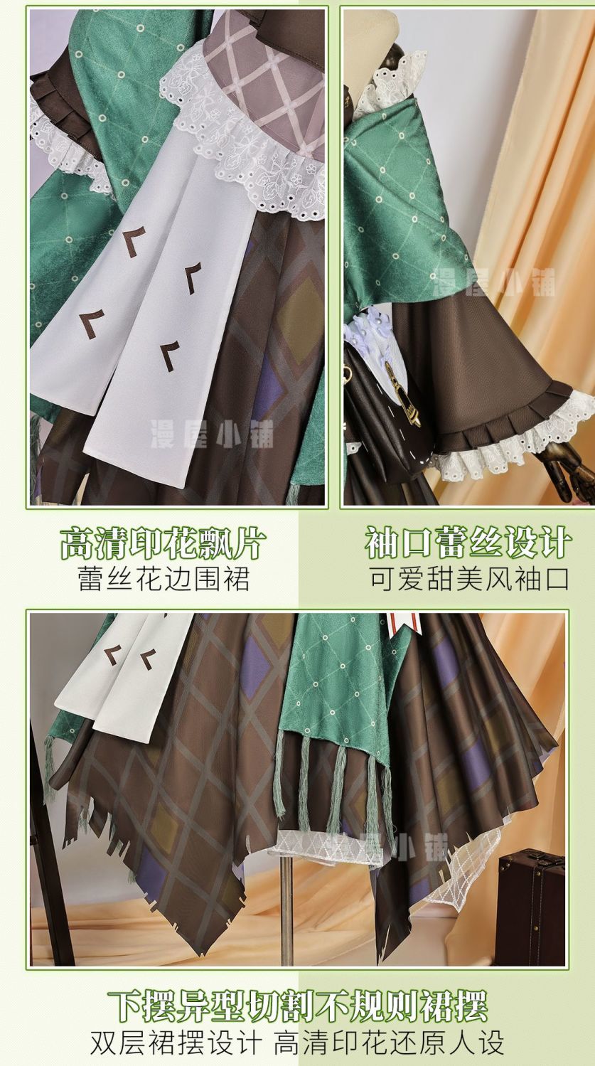 Anime Game Character Arknights Viviana Durin Cosplay Costume Full Set From Ognisko Official Outfit Halloween Party Dress Impact