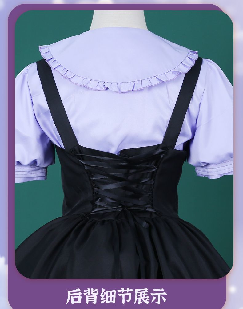 Rikka Takanashi Cosplay Costume Summer Gothic Dress Wig Halloween sweet girl New uniform Hero Cos