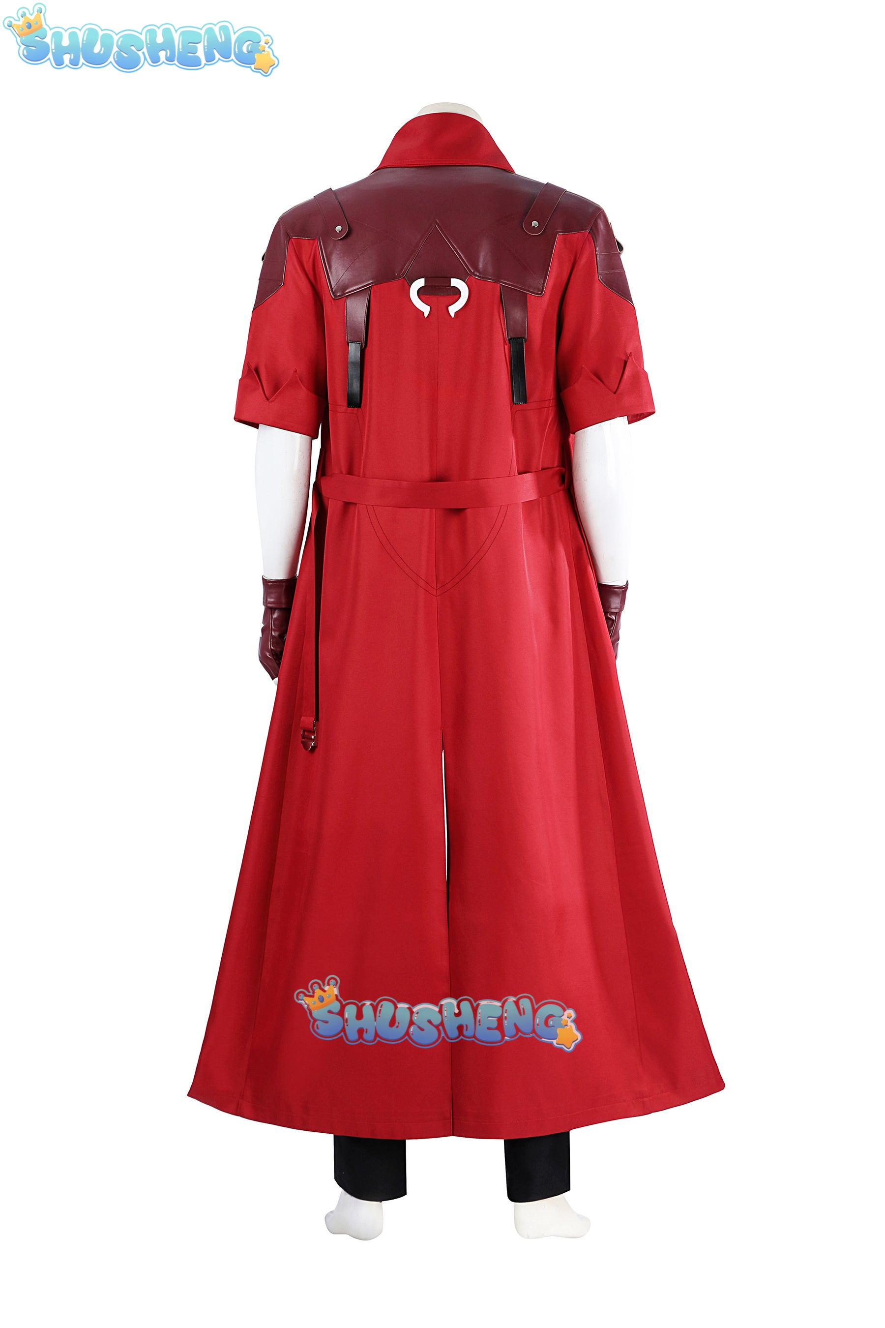 Devil Cos May Cry 3 Cosplay Costumes Dante Men's Game Uniforms Wig Red Long Poncho Jacket Set Halloween Carnival Costumes