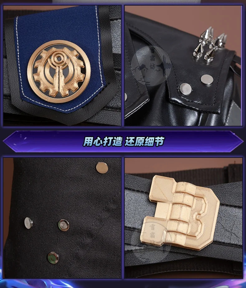 Shusheng LoL Arcane Season 2 Vi Cosplay Costume Uniform Halloween Carnival Party Christmas Play Role Clothes Clothing for Women