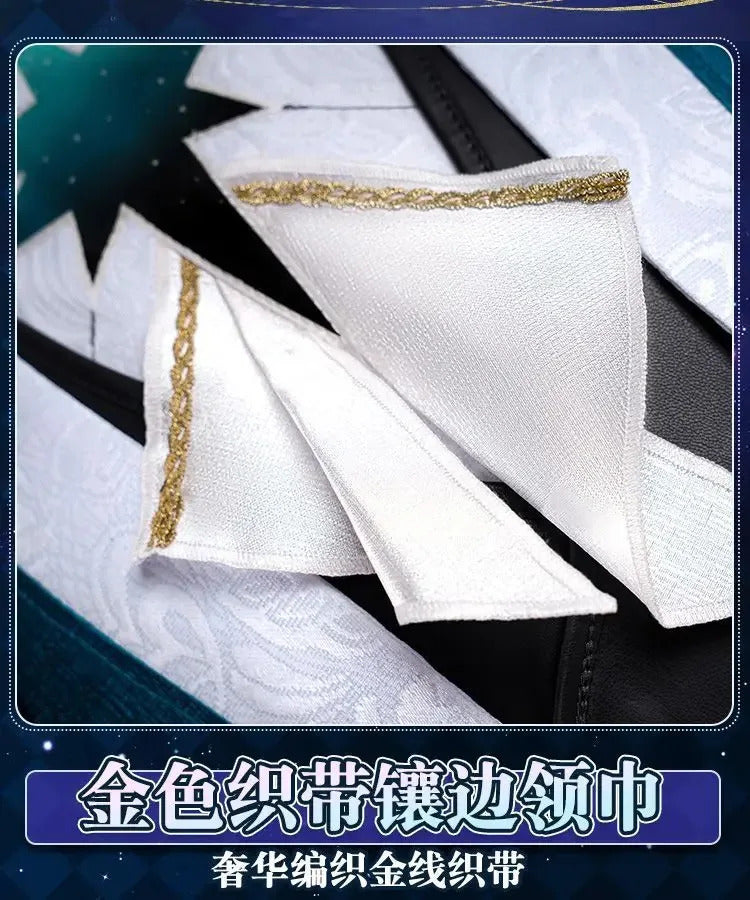 Honkai Star Rail Anaxa Cosplay Costume Uniform Earrings Anaxagoras Grove of Epiphany Amphoreus Halloween Party for Women Men