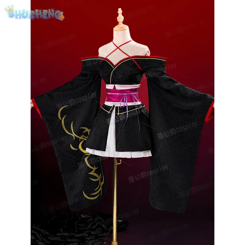 New Unbreakable Machine-Doll Yaya cosplay costume Halloween Party Sweet Woman Kimono Dress Headwear Socks Props Wig Uniform Set
