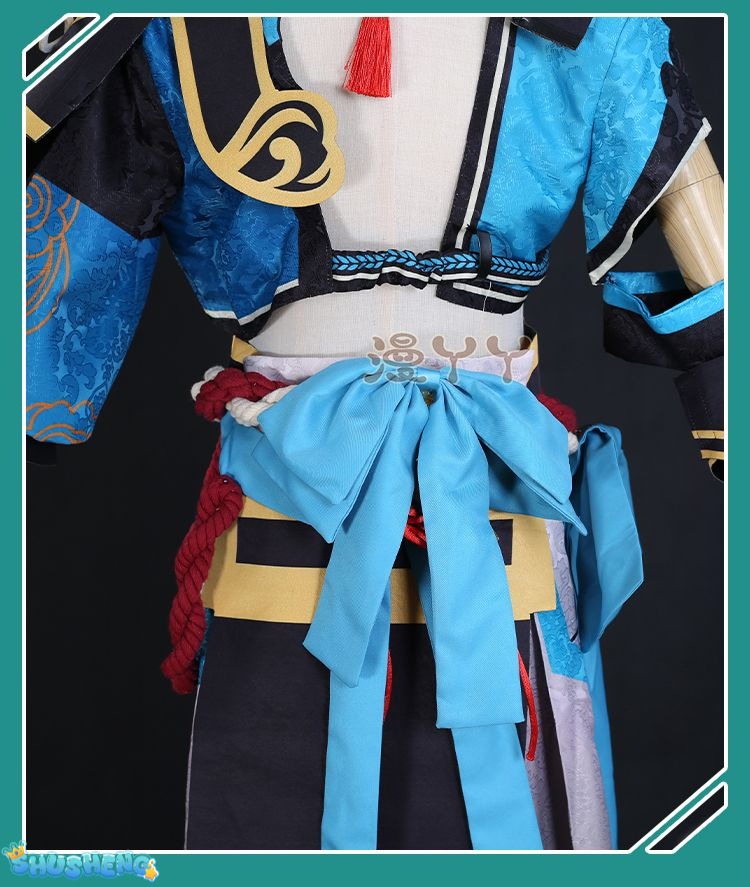 Game Genshin Impact Gorou Cosplay Costume Men Combat Uniform Fox Boy Costume Halloween Women Cosplay Costume Full Set