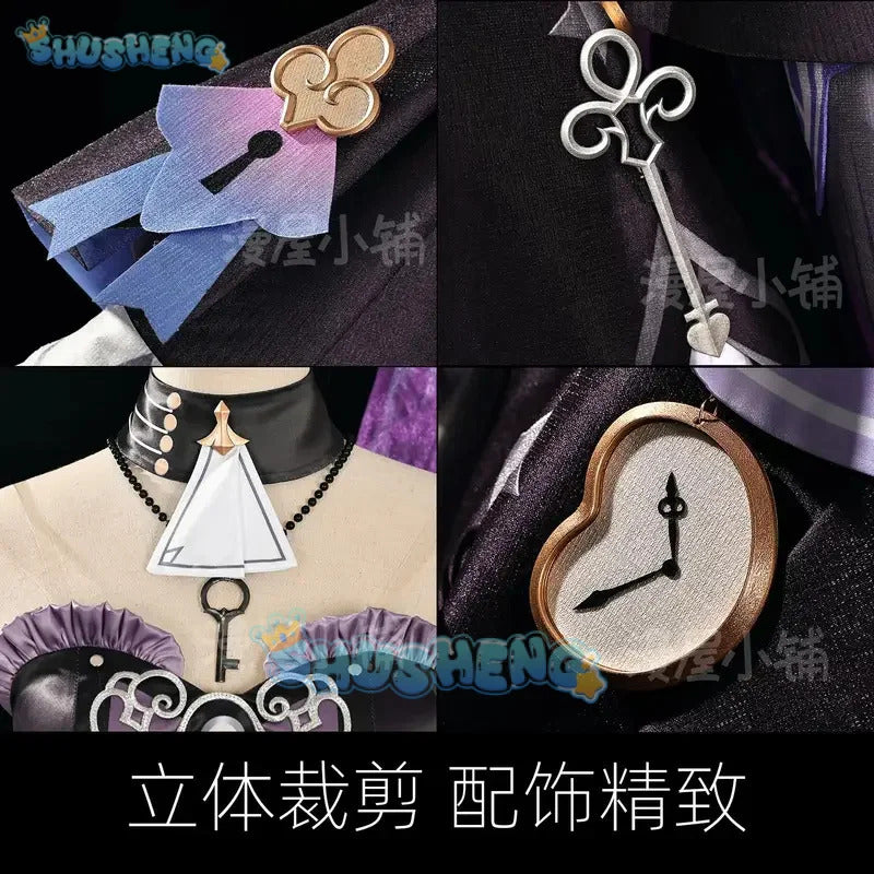 Shusheng Game Honkai Star Rail The Herta Cosplay Costume Herta Outfit Role Play For Halloween Carnival Prop Adult Women Men