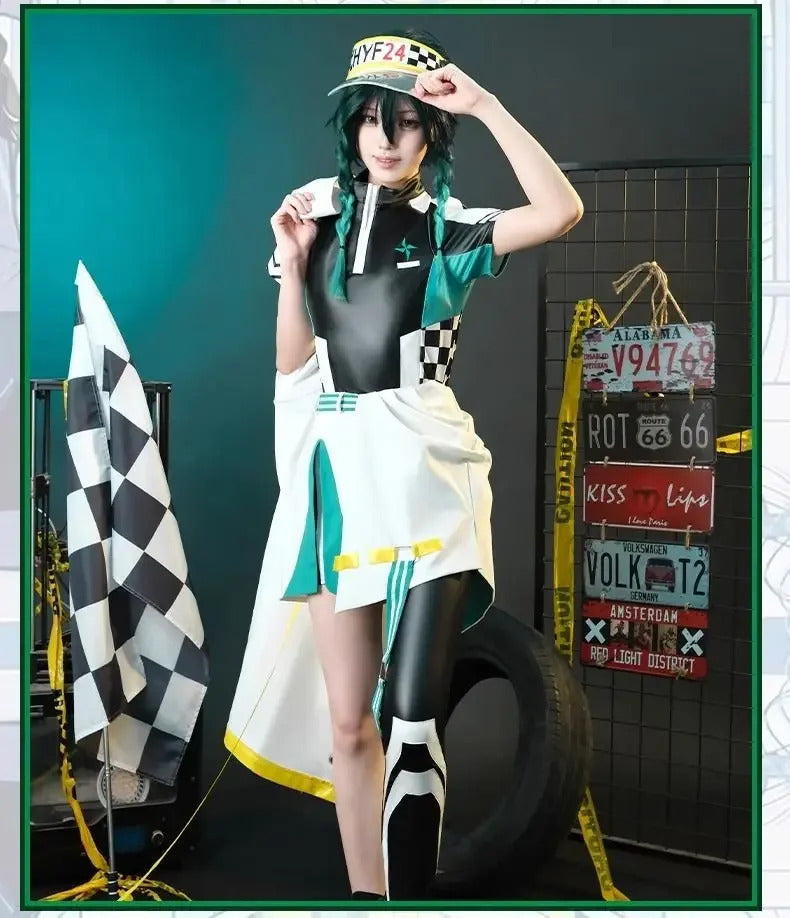 Game Genshin Impact Barbatos cosplay costume Hat windbreaker jumpsuit accessories prop set Halloween fashion men women uniform