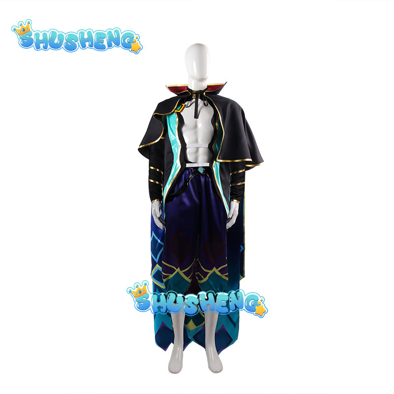 Game LOL The Guarder of Star Rakan Cosplay Costume Top Pants Cloak Men Uniform Halloween Suits