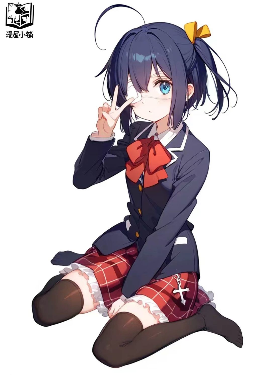 Anime Love Chunibyo Other Delusions Takanashi Rikka Dekomori Sanae Cosplay Costume Wig Adult Woman Skirts Uniform Suit Halloween