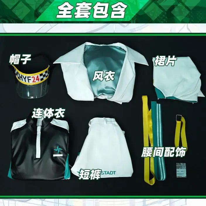 Game Genshin Impact Barbatos cosplay costume Hat windbreaker jumpsuit accessories prop set Halloween fashion men women uniform
