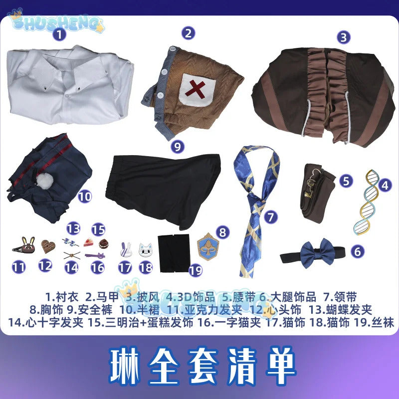Shusheng-R Path to Nowhere Lynn Cosplay Costume Uniform Halloween Carnival Party Christmas Play Role Clothes Clothing for Women Men