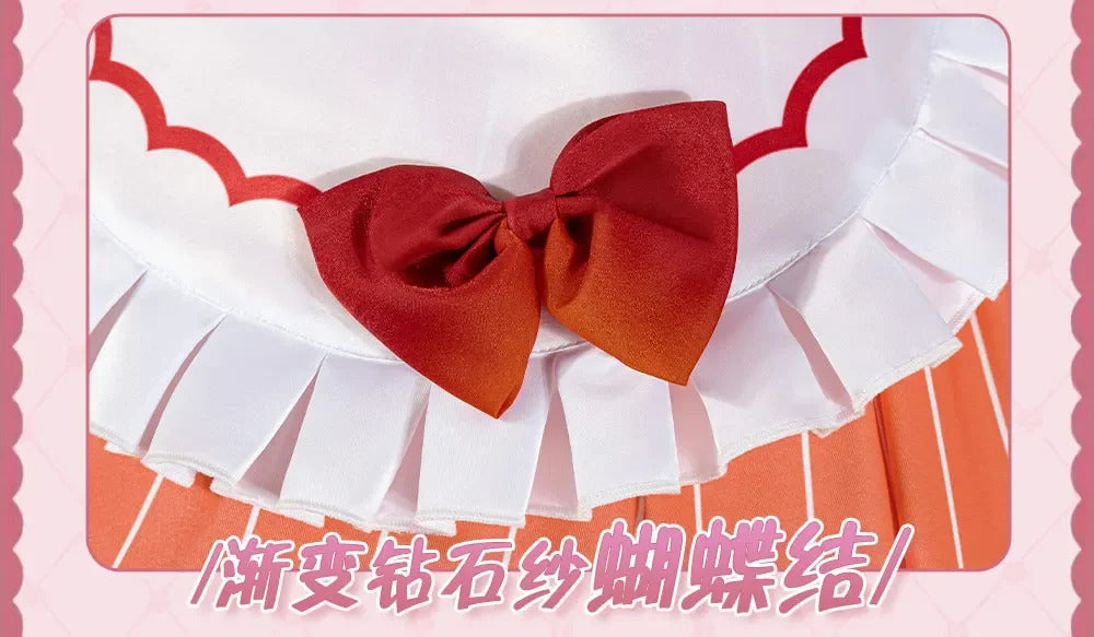 LoveLive!Superstar!!Uehara Ayumu Ruby Kurosawa Wakana Shiki Cosplay Costume Socks Apron Tie Hair Clip Wig Halloween Maid Set