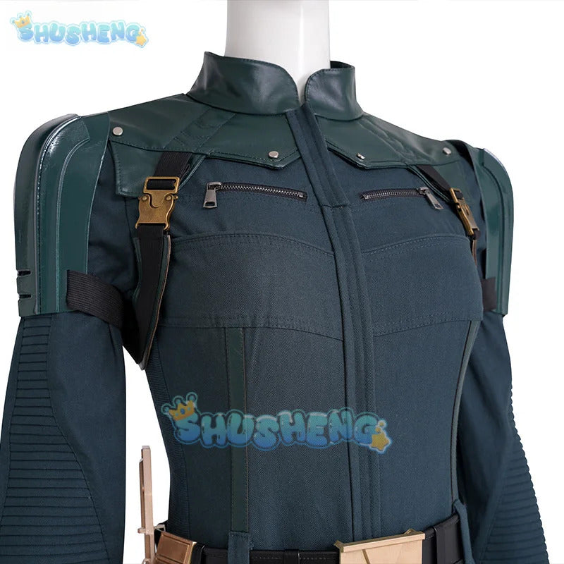 New Yelena Belova Cosplay Costume Jumpsuits Gloves Belt Combats Suit For Women Halloween Party Outfits Custom Made