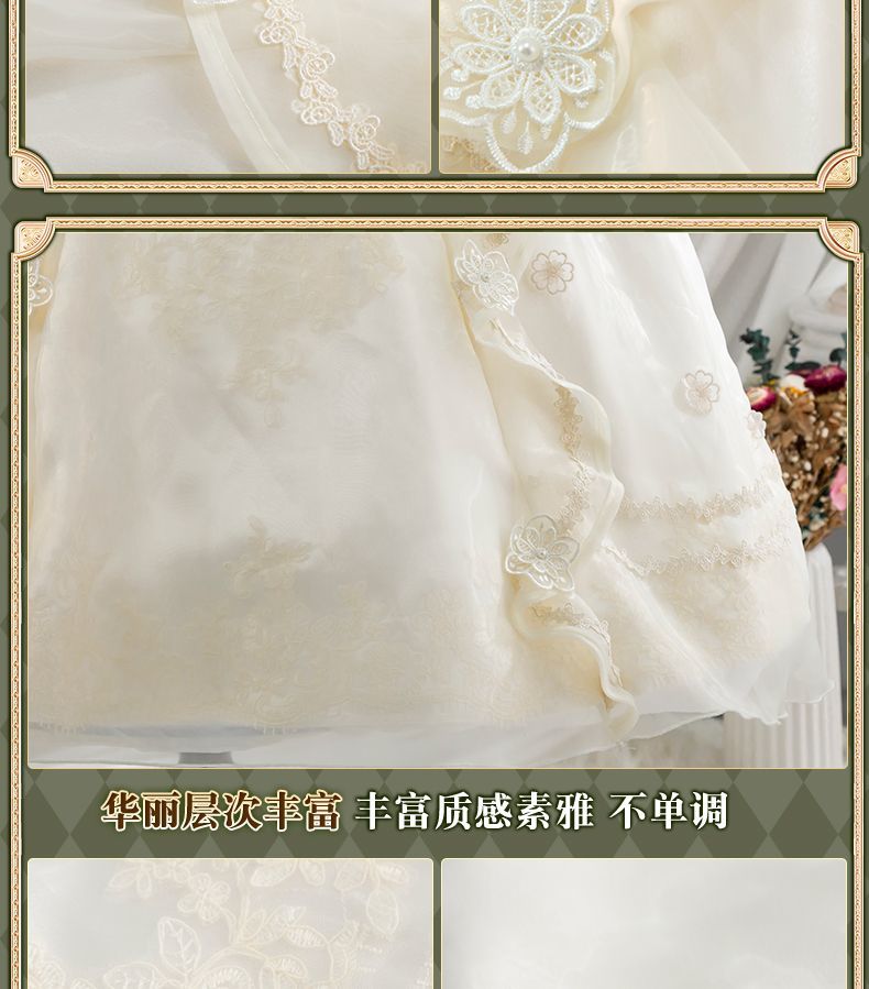 Eurydice Little Girl Cosplay Game Identity V Costume Girl Memory Alice Dress Headgear Wig Set Halloween Party Outfit Women