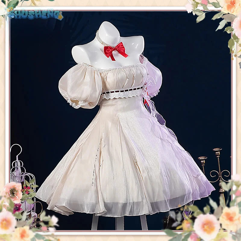 Shusheng-R Asuka Langley Soryu Anime EVA Cosplay Costume The Language of Flowers Sweet dress accessory prop set Halloween carnival uniform